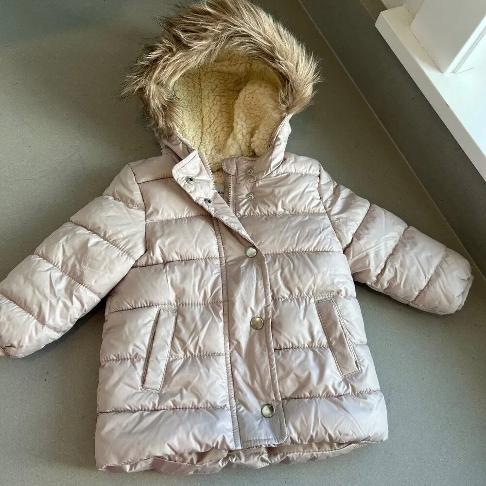 Old Navy Girls Size 18-24 months Frost-Free Winter Coats Long Puffer Jacket